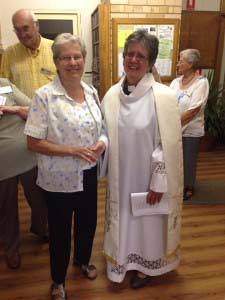 Rev Jan with Marg Peach from Kangaroo Flat